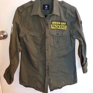 NFL Packers Military Field Shirt Women Small